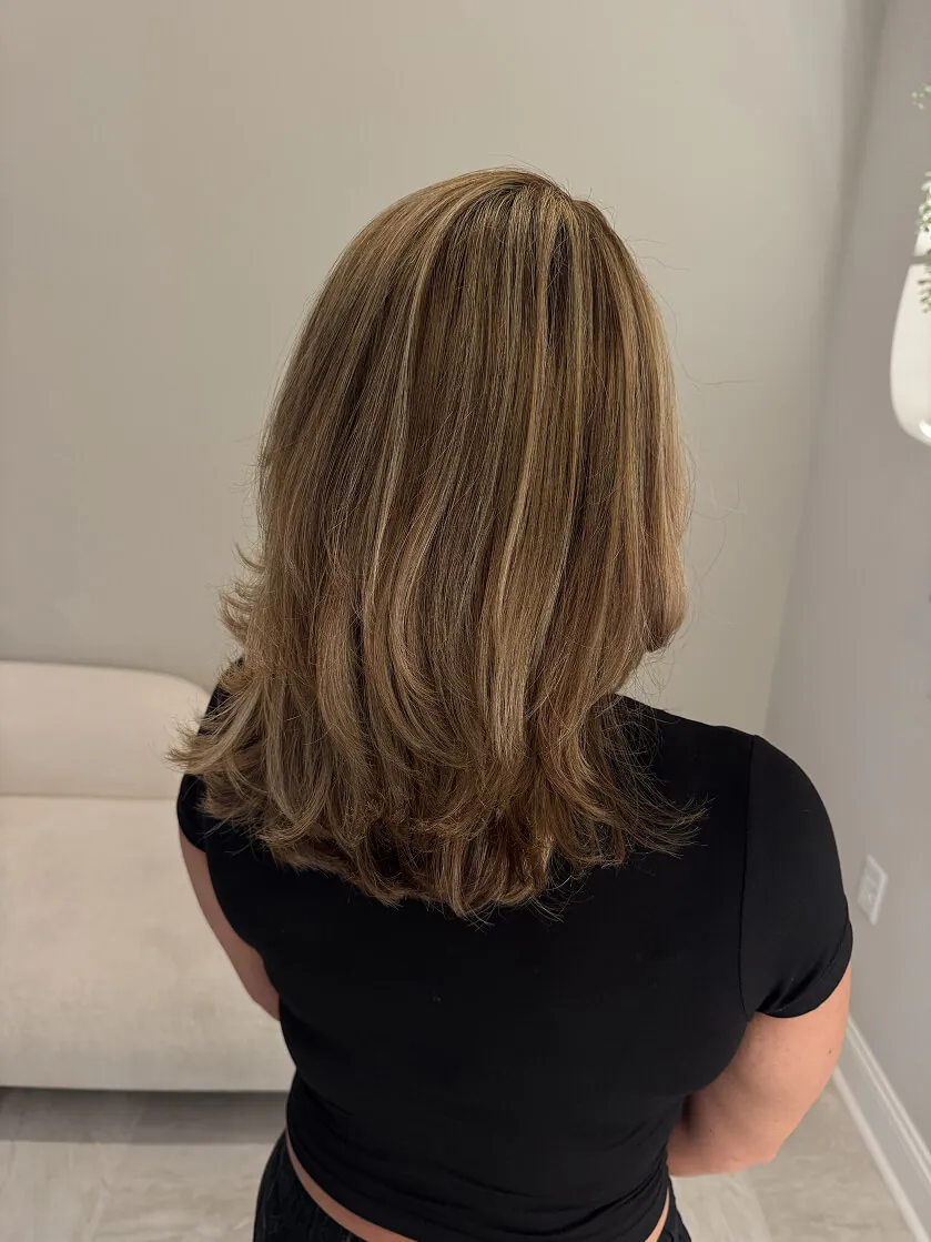 Silky smooth hair treatment result at Studio 1308, Savannah GA