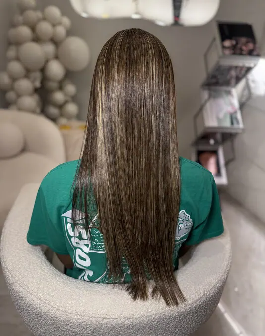 Glass Effect hair gloss treatment at Studio 1308, Savannah GA